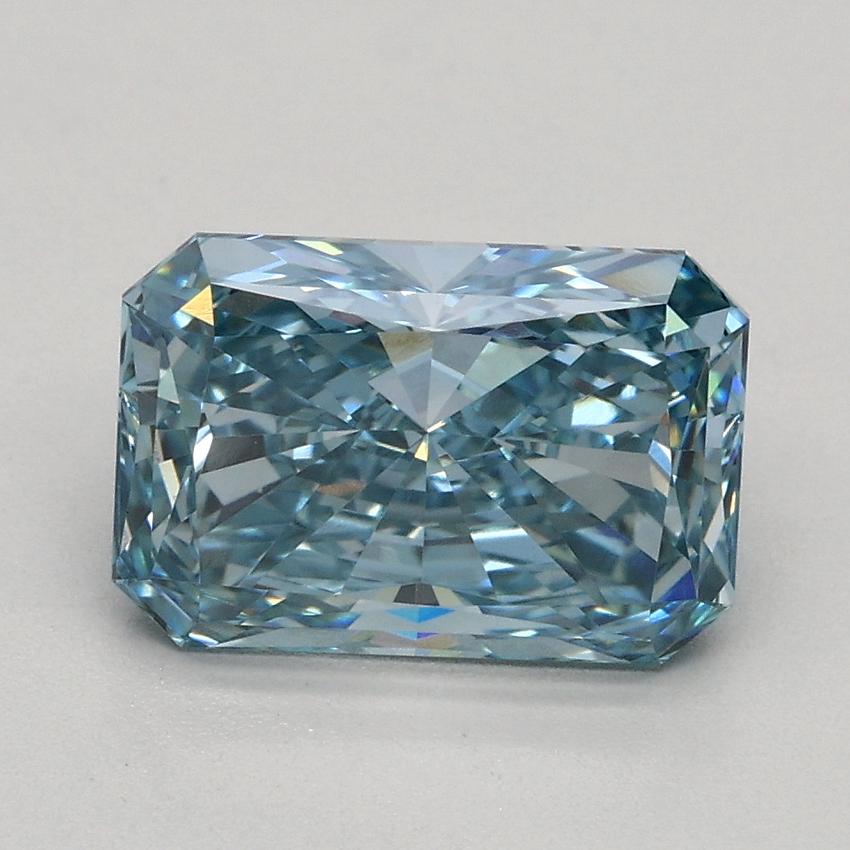 1.76 Ct. Fancy Vivid Blue Radiant Lab Grown Diamond