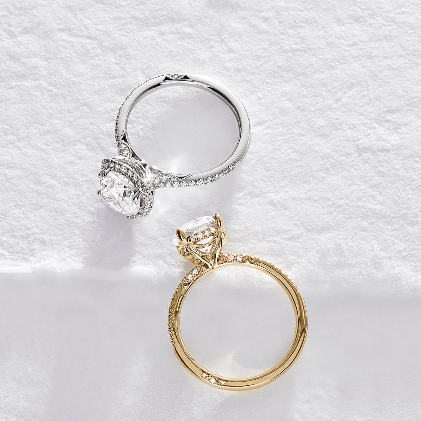 18K Yellow Gold Simply Tacori Luxe Drape Diamond Ring, large additional view 2
