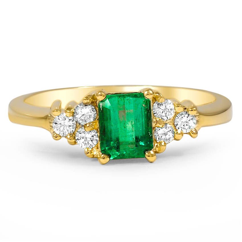 Modern Emerald Vintage Ring