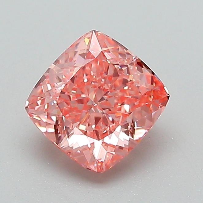 1.03 Ct. Fancy Vivid Pink Cushion Lab Grown Diamond