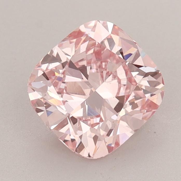 1.28 Ct. Fancy Intense  Pink Cushion Lab Grown Diamond