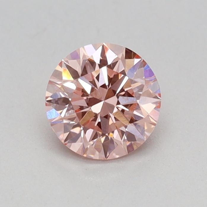 0.40 Ct. Fancy Vivid Pink Round Lab Grown Diamond