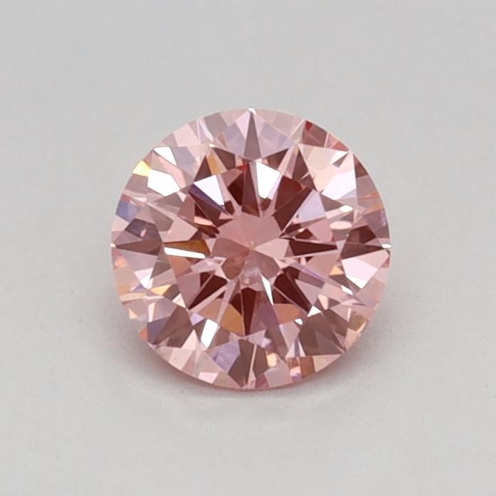 0.37 Ct. Fancy Vivid Pink Round Lab Grown Diamond