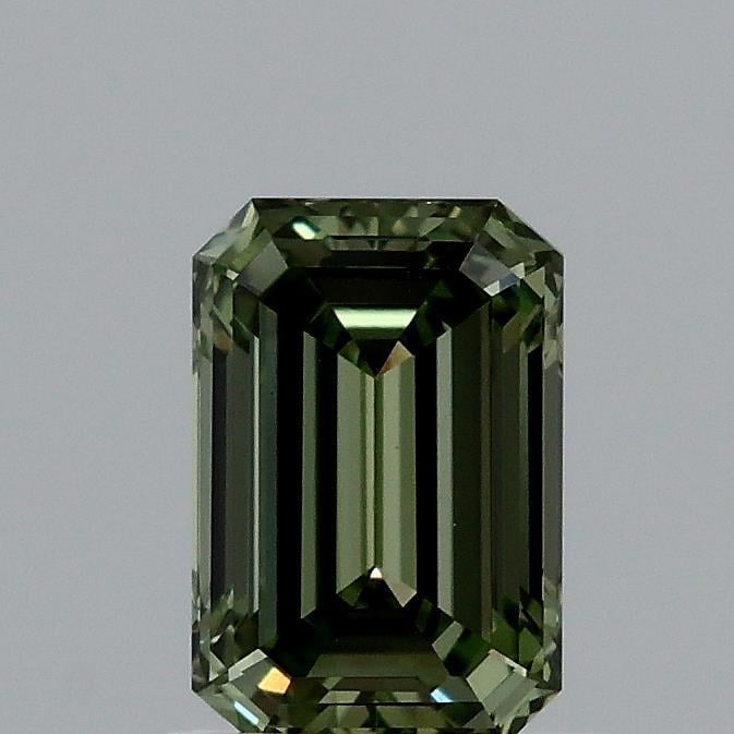 0.97 Ct. Fancy Vivid Green Emerald Lab Grown Diamond