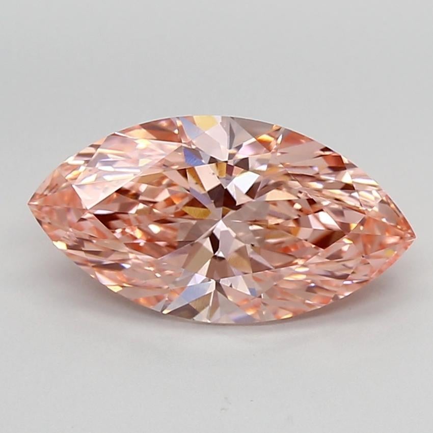 2.99 Ct. Fancy Vivid  Pink Marquise Lab Grown Diamond