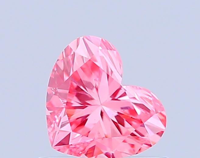 0.60 Ct. Fancy Vivid Pink Heart Lab Grown Diamond