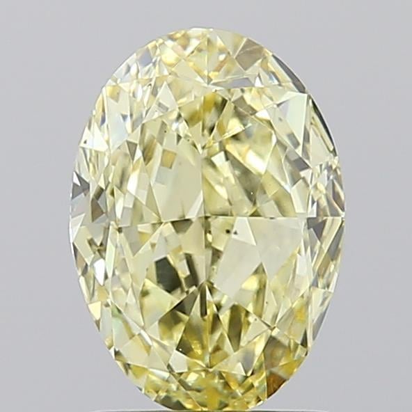 1.58 Ct. Fancy Yellow Oval Lab Grown Diamond
