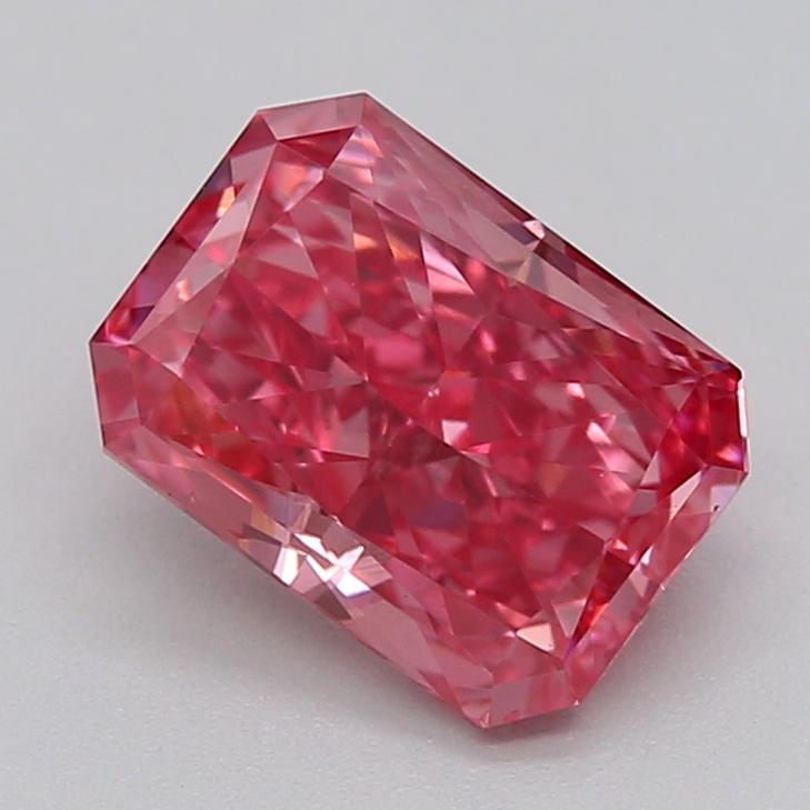 0.94 Ct. Fancy Vivid  Pink Radiant Lab Grown Diamond