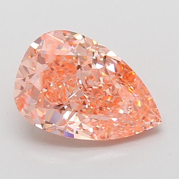 2.08 Ct. Fancy Vivid Pink Pear Lab Grown Diamond