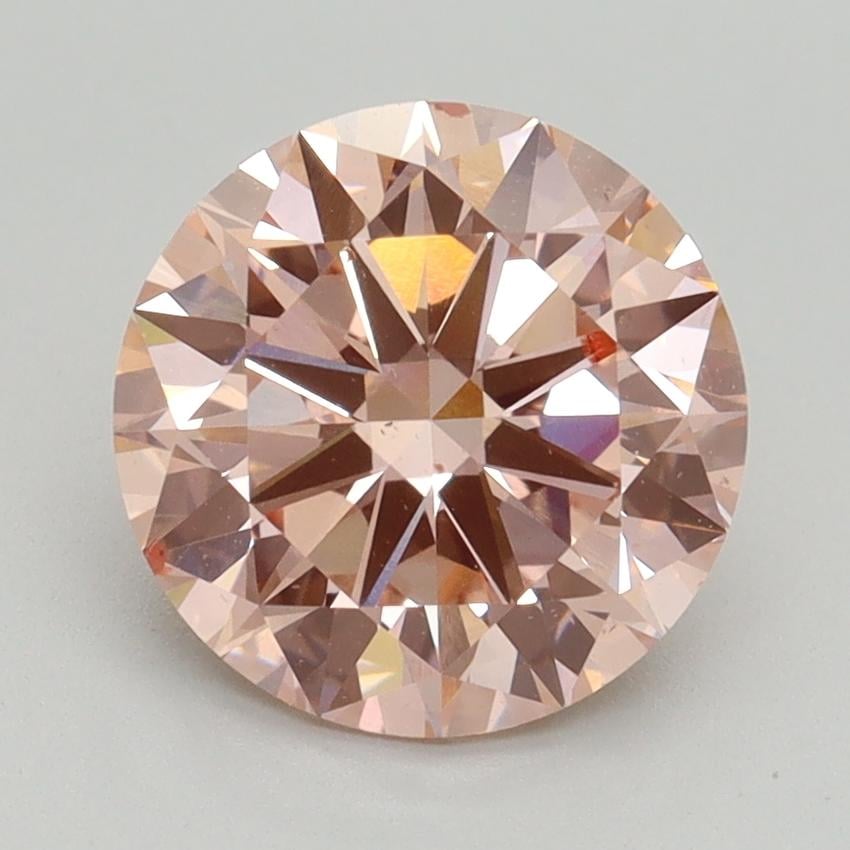 2.51 Ct. Fancy Intense Pink Round Lab Grown Diamond