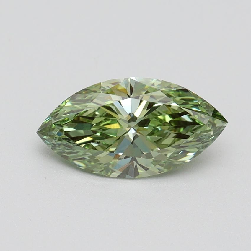 1.02 Ct. Fancy Vivid Green Marquise Lab Grown Diamond
