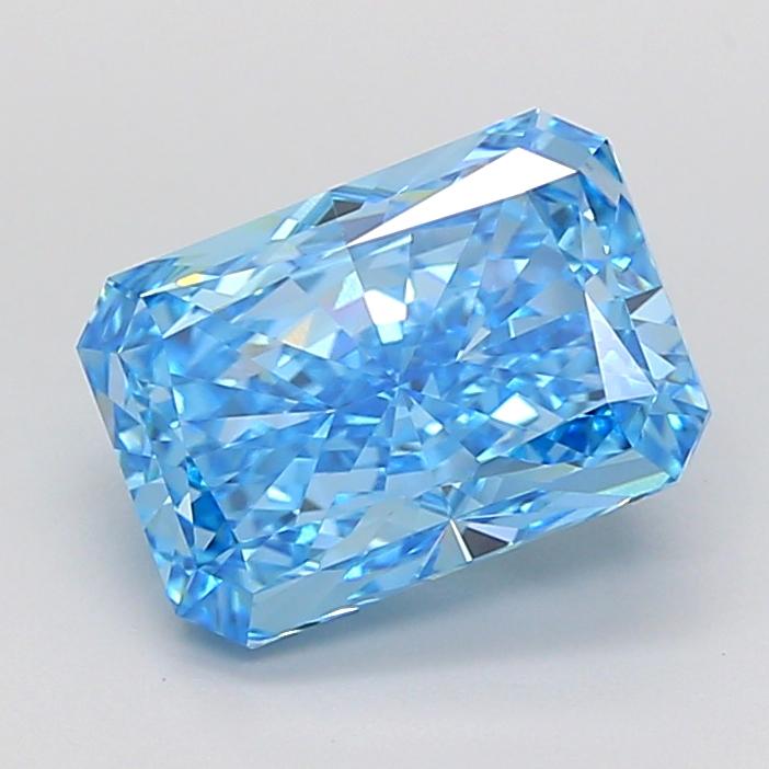 4.03 Ct. Fancy Vivid Blue Radiant Lab Grown Diamond
