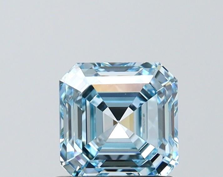 1.06 Ct. Fancy Intense Blue Asscher Lab Grown Diamond