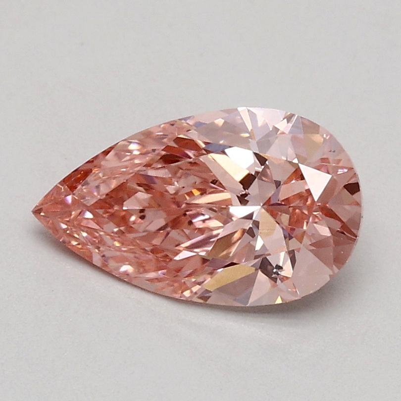0.71 Ct. Fancy Intense Pink Pear Lab Grown Diamond