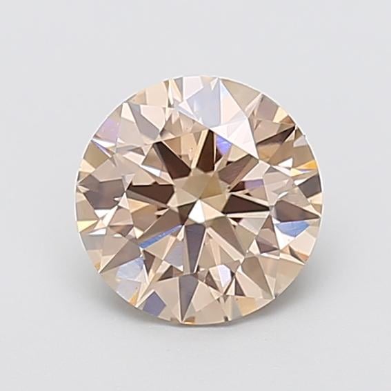 1.53 Ct. Fancy Light  Brown Round Lab Grown Diamond