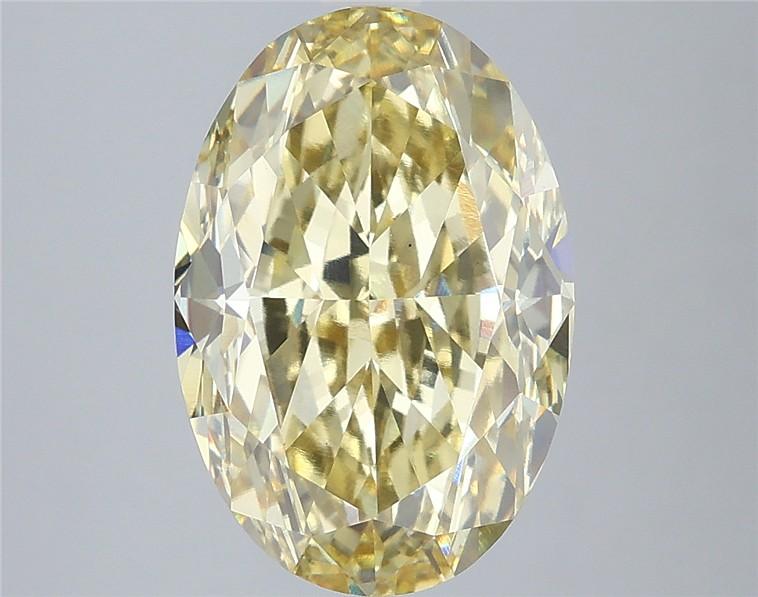 5.57 Ct. Fancy Intense Yellow Oval Lab Grown Diamond