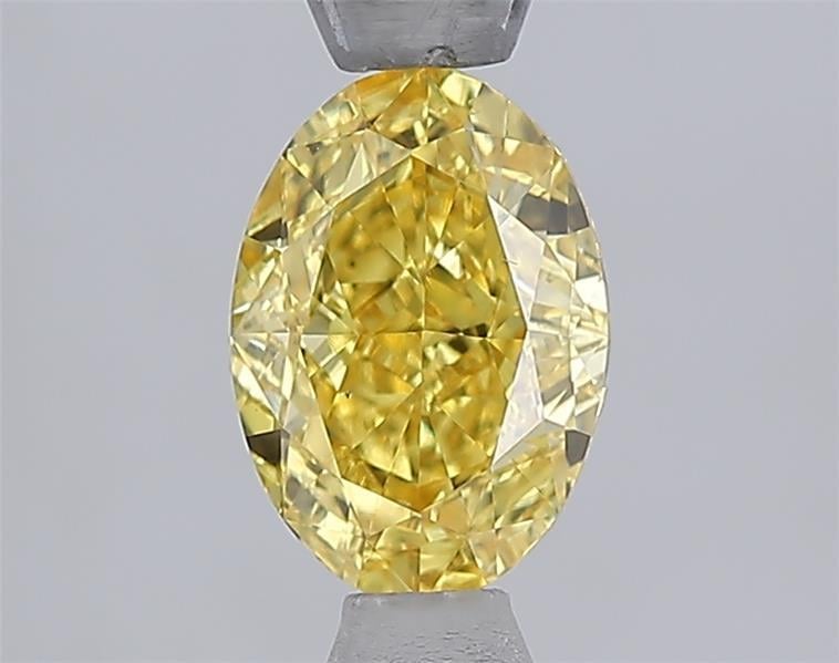 1.00 Ct. Fancy Vivid  Yellow Oval Lab Grown Diamond