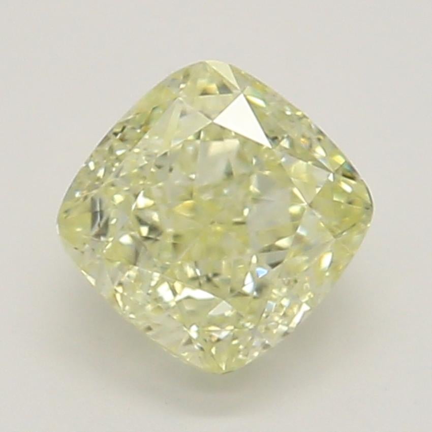 0.44 Ct. Fancy Light Yellow Cushion Diamond