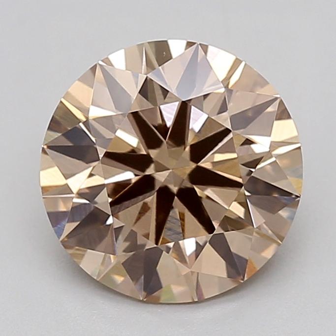 2.02 Ct. Light  Brown Round Lab Grown Diamond