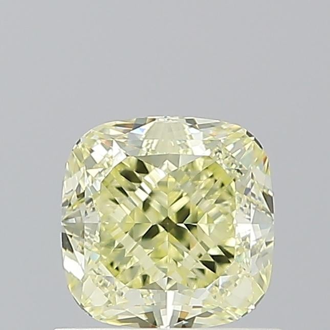 1.02 Ct. Fancy Light  Yellow Cushion Diamond