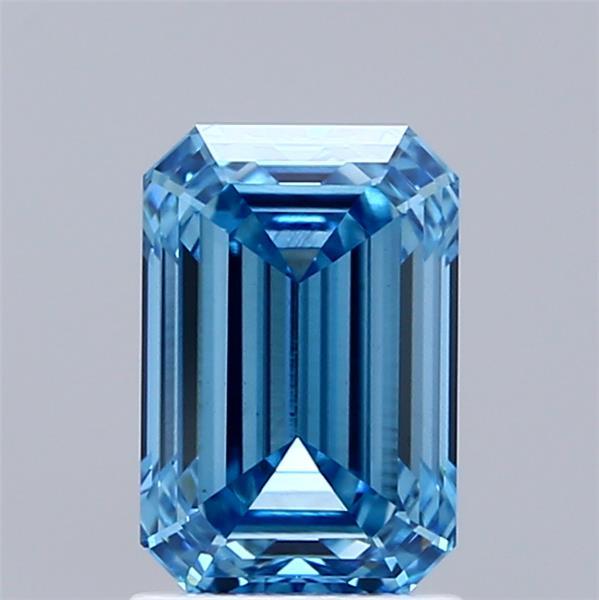 1.81 Ct. Fancy Vivid Blue Emerald Lab Grown Diamond
