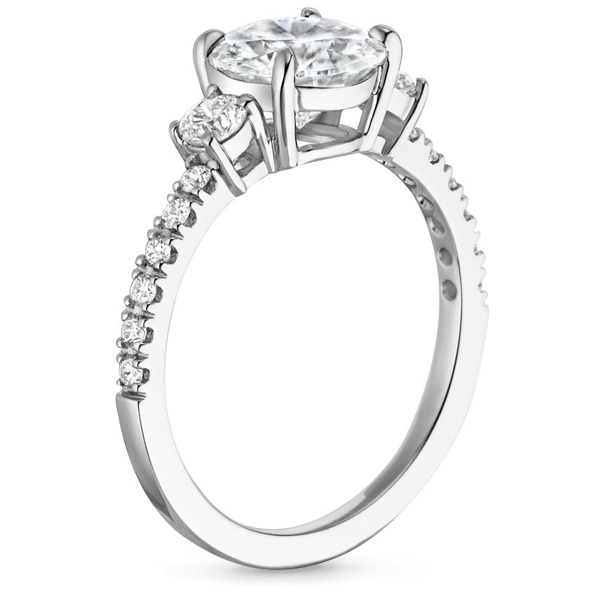 18K White Gold Radiance Diamond Ring (1/3 ct. tw.), large side view