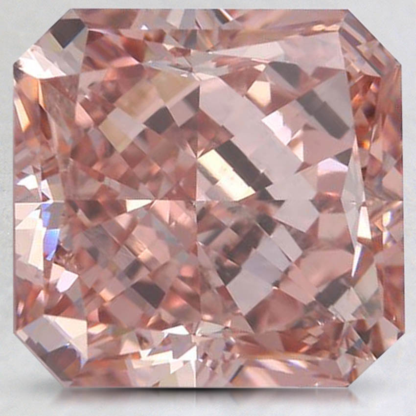 5.01 Ct. Fancy Intense Pinkish Orange Radiant Lab Grown Diamond