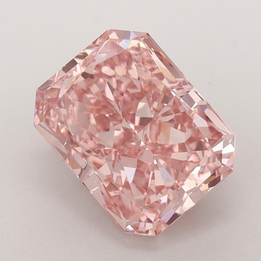 3.50 Ct. Fancy Vivid  Pink Radiant Lab Grown Diamond
