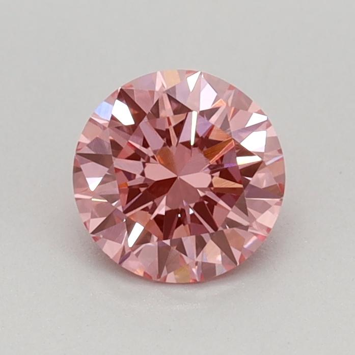 0.46 Ct. Fancy Vivid Pink Round Lab Grown Diamond
