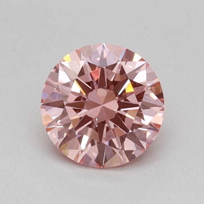 0.46 Ct. Fancy Vivid Pink Round Lab Grown Diamond