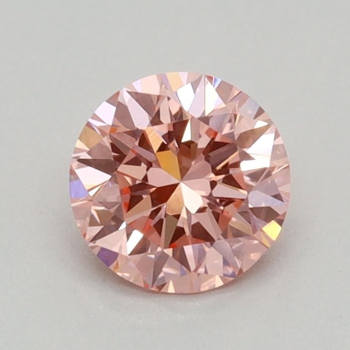 0.40 Ct. Fancy Vivid Pink Round Lab Grown Diamond