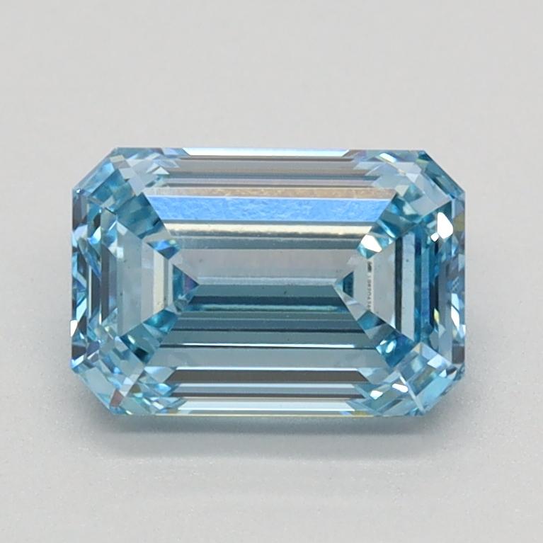 1.08 Ct. Fancy Intense Blue Emerald Lab Grown Diamond
