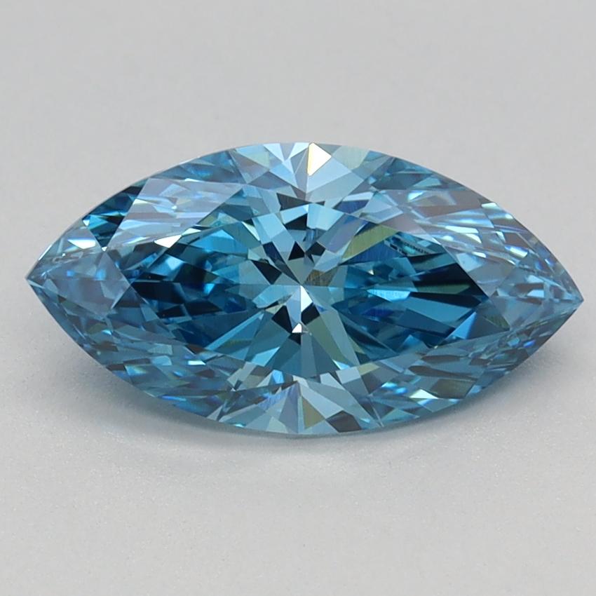 1.17 Ct. Fancy Vivid Blue Marquise Lab Grown Diamond