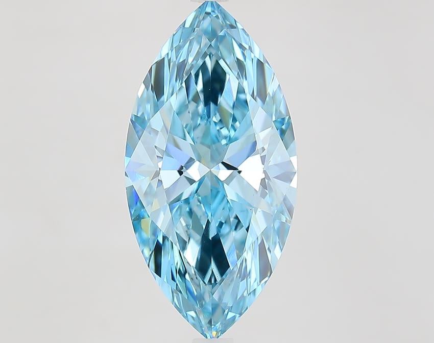 5.17 Ct. Fancy Vivid Blue Marquise Lab Grown Diamond