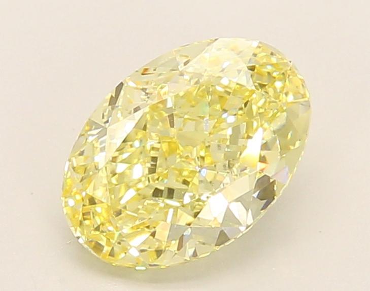 1.54 Ct. Fancy Intense Yellow Oval Lab Grown Diamond