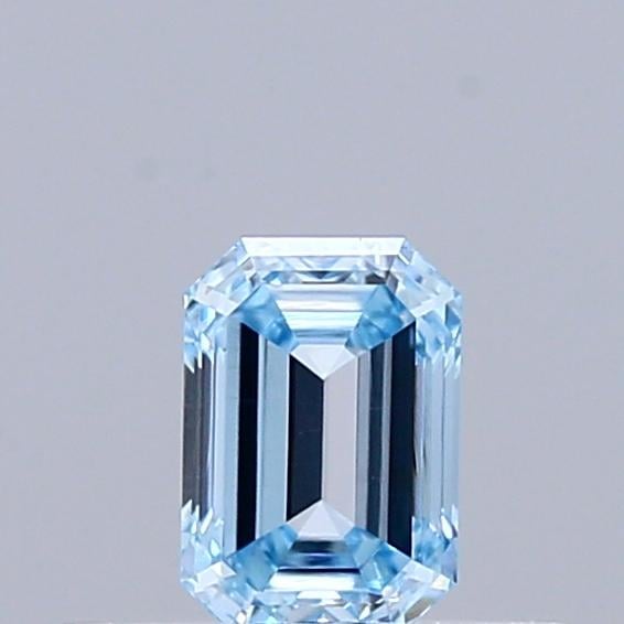 0.30 Ct. Fancy Intense Blue Emerald Lab Grown Diamond