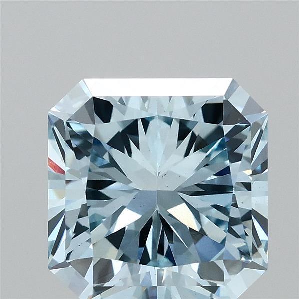 2.91 Ct. Fancy Intense Blue Radiant Lab Grown Diamond