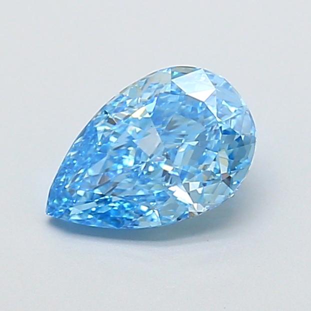 1.37 Ct. Fancy Vivid Blue Pear Lab Grown Diamond