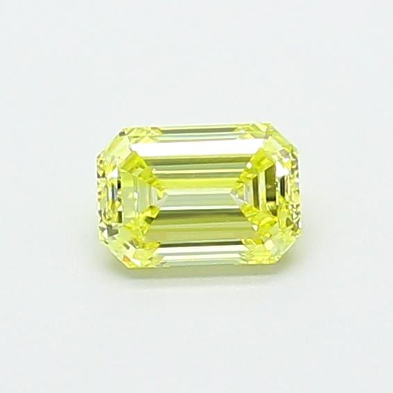 0.50 Ct. Fancy Intense  Yellow Emerald Lab Grown Diamond