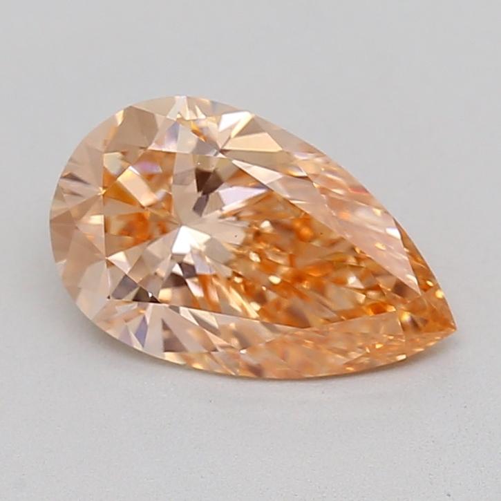 1.04 Ct. Fancy Intense Pink Orange Pear Lab Grown Diamond