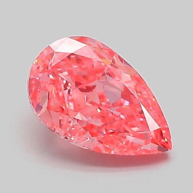 1.07 Ct. Fancy Vivid Pink Pear Lab Grown Diamond