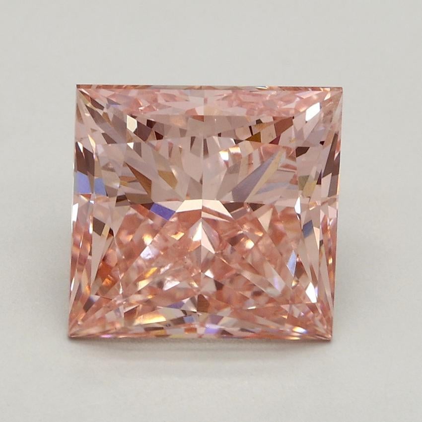 3.19 Ct. Fancy Intense Pink Princess Lab Grown Diamond