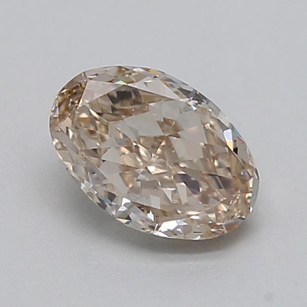 0.52 Ct. Very Light  Brown Oval Lab Grown Diamond