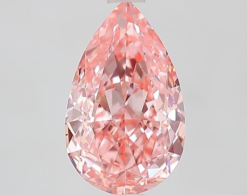 2.51 Ct. Fancy Vivid Pink Pear Lab Grown Diamond