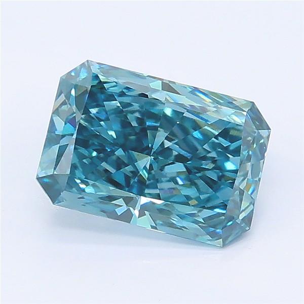 1.50 Ct. Fancy Vivid Blue Radiant Lab Grown Diamond