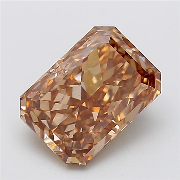 5.02 Ct. Fancy Brown Radiant Lab Grown Diamond