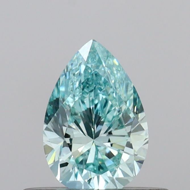 0.40 Ct. Fancy Intense Green Pear Lab Grown Diamond