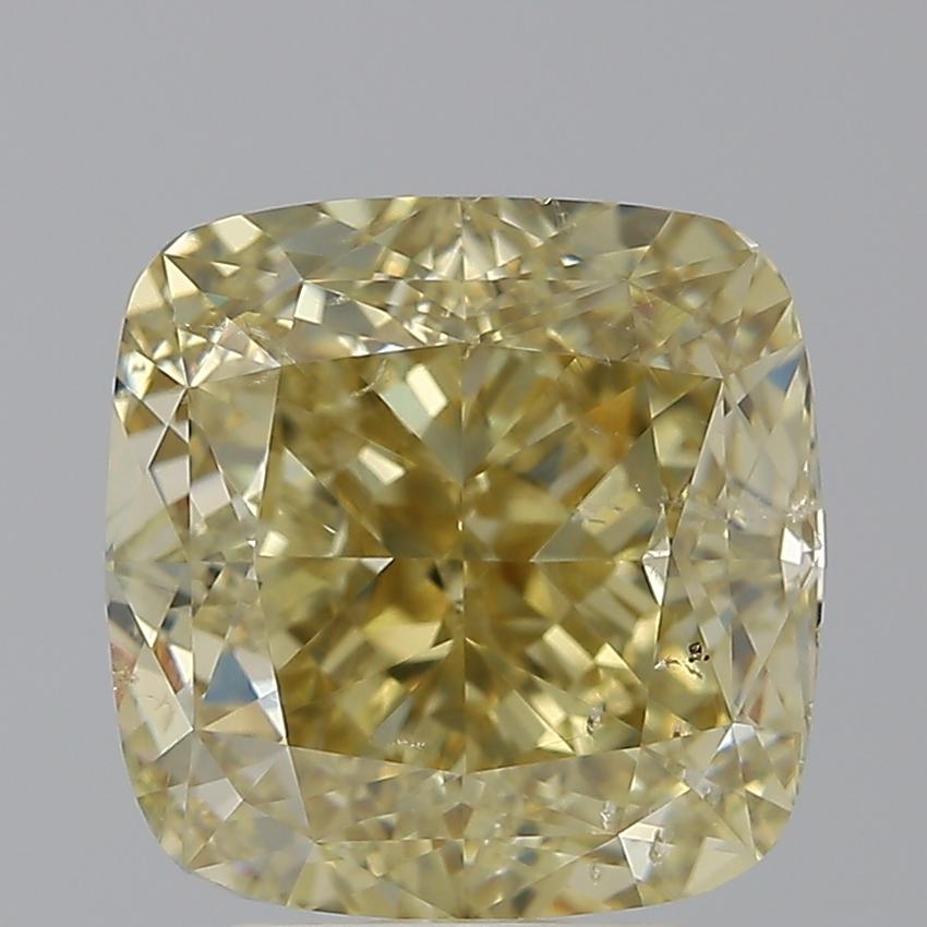 5.02 Ct. Fancy Brownish Yellow Cushion Diamond