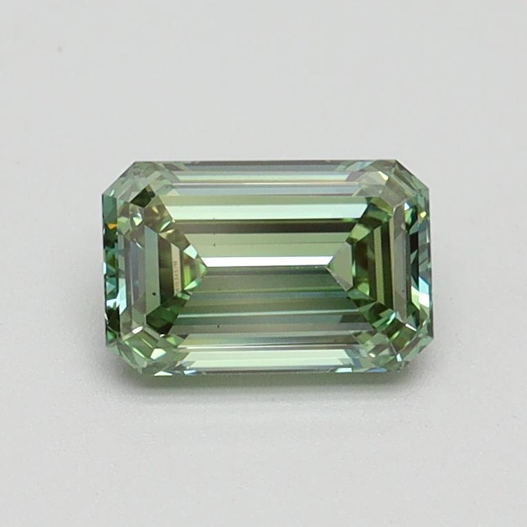 0.72 Ct. Fancy Intense Green Emerald Lab Grown Diamond