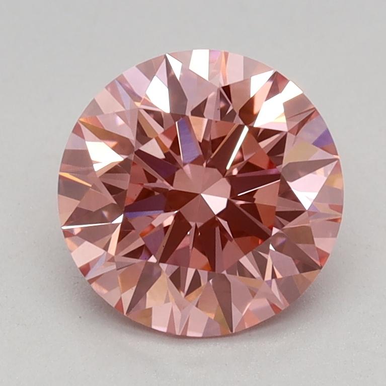 1.12 Ct. Fancy Vivid Pink Round Lab Grown Diamond